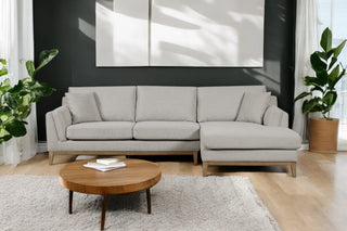 Koko 3 Seat Chaise Lounge - Beige